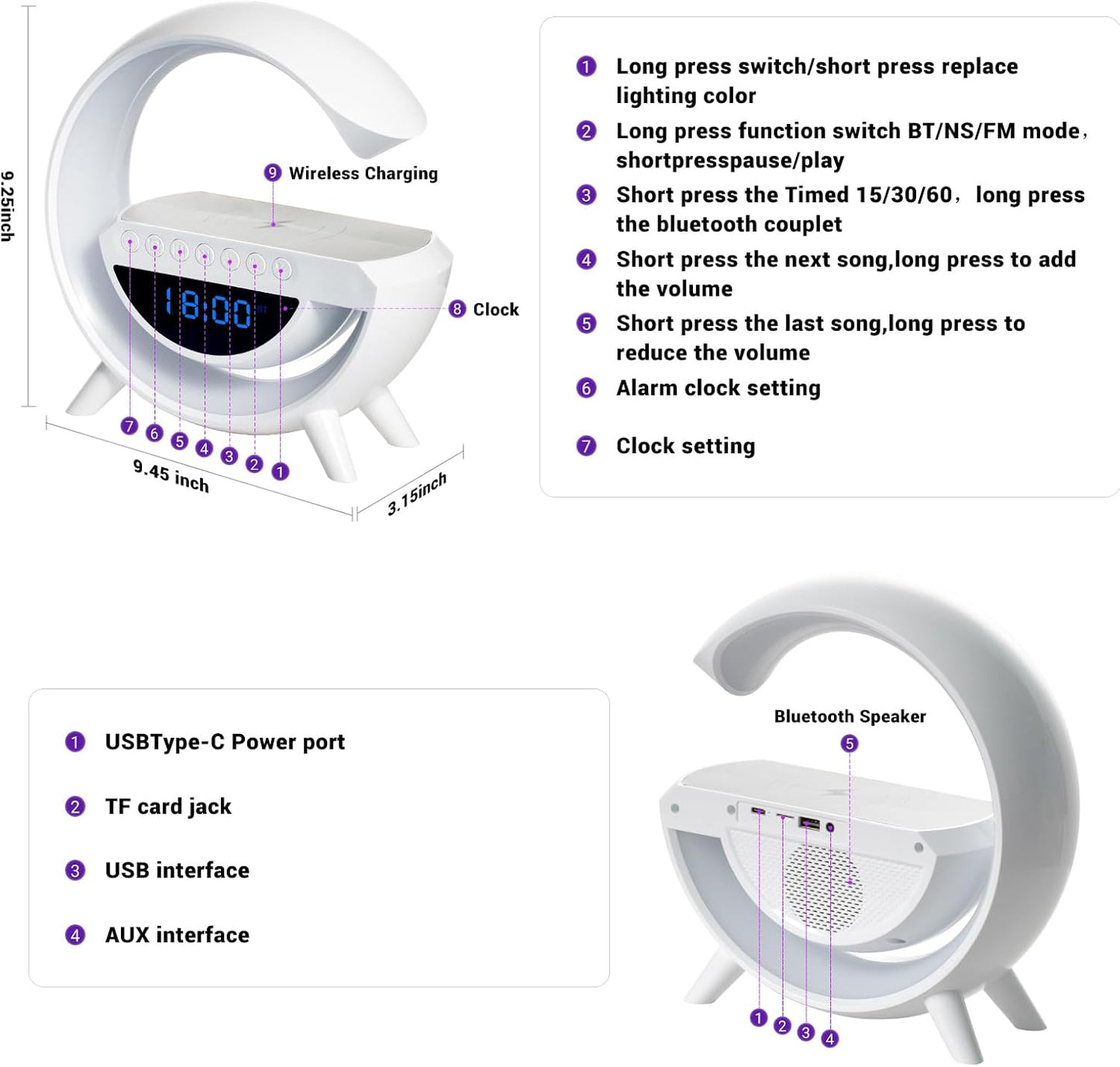 Oppay Lumisound: Bocina RGB y Cargador Inalámbrico